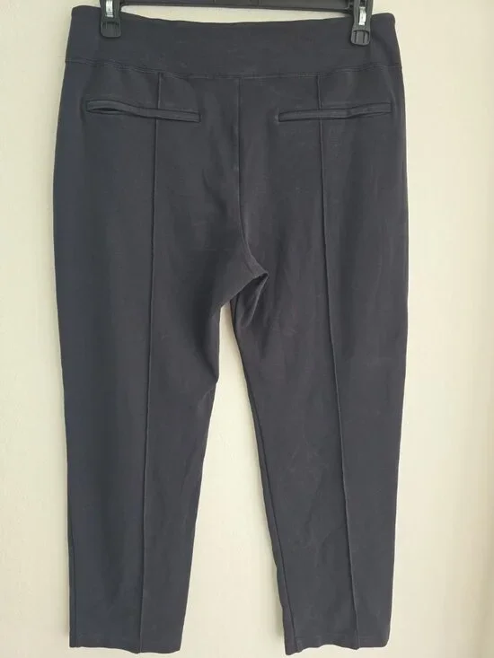 Athleta Eastbound Straight Pant Womens 14 Black Travel Stretch Work - Picture 9 of 16